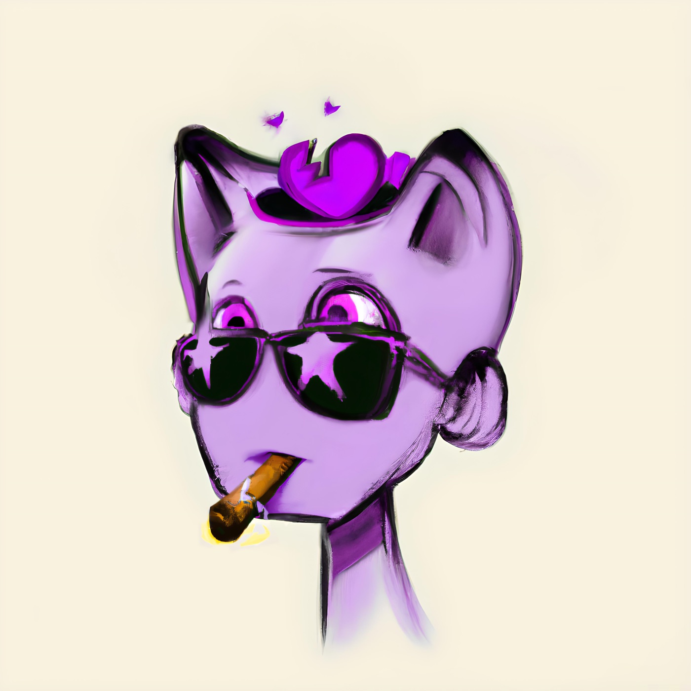 Lone Wolf, hand-drawn by Jadyn Violet