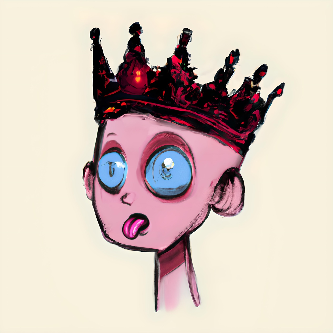 Toxic Queen, hand-drawn by Jadyn Violet